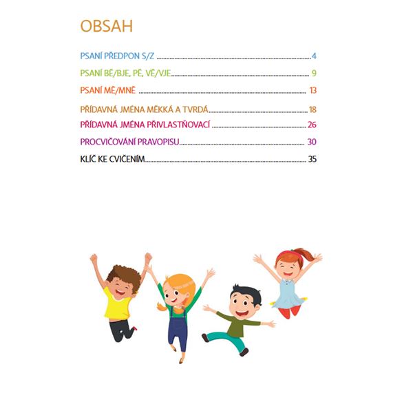 Procvičování češtiny - Psaní předpon s/z, psaní mě/mně, přídavná jména…