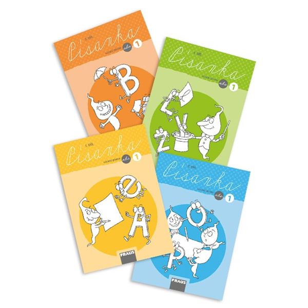 Sada 4 písanek vázaného písma pro 1. r. – analyticko-syntetická metoda – nová generace