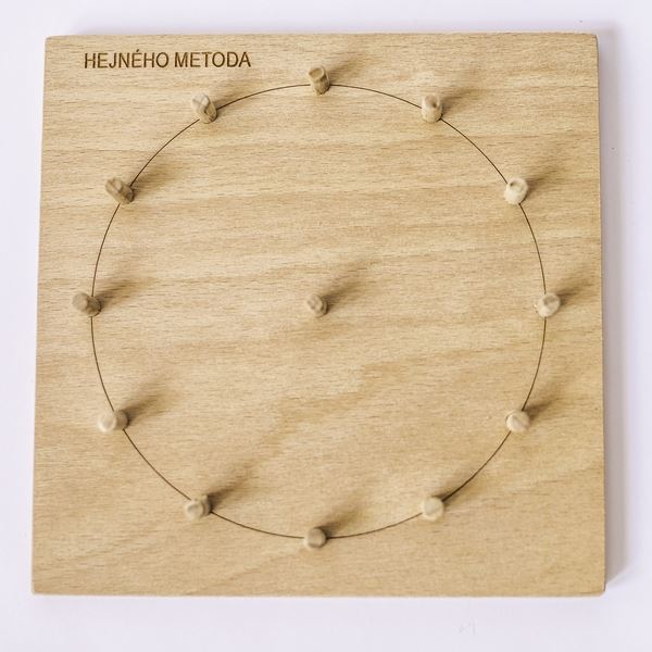 Geoboard oboustranný (3x3 + ciferník)