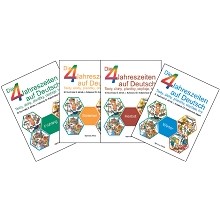 Die 4 Jahreszeiten auf Deutsch (Čtyři roční období) - 4x sešit komplet