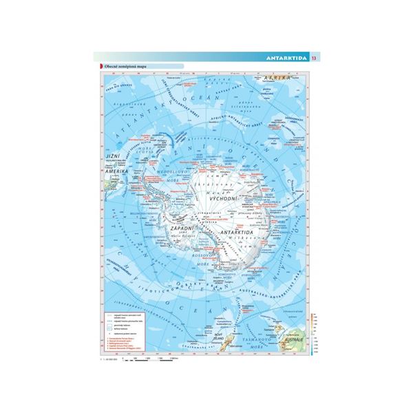 Afrika, Austrálie, Oceánie, Antarktida - sešitový atlas (6.vydání)