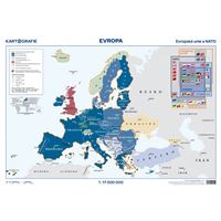 Evropa – Evropská unie a NATO – příruční mapa