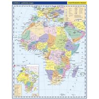 Afrika - školní nástěnná politická mapa