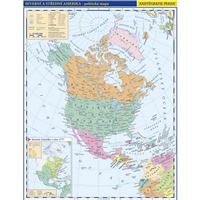 Severní a Střední Amerika - nástěnná politická  1 : 10 000 000