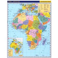 Afrika - příruční politická mapa