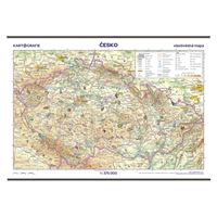 Česko - vlastivědná mapa - školní nástěnná mapa