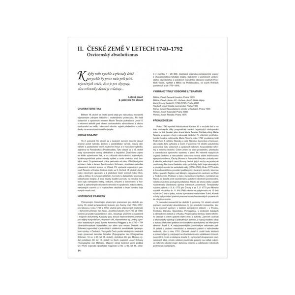 Atlas českých dějin, 2. díl – od r. 1618