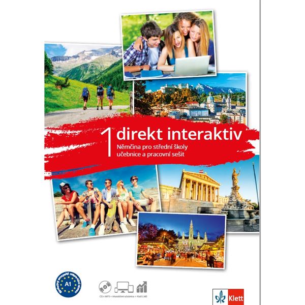 Direkt interaktiv 1 (A1-A2) – učebnice s prac. sešitem + MP3/Videa ke stažení + žák. licence (24 měsíců)