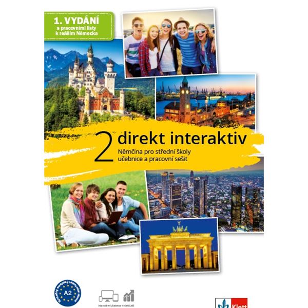 Direkt interaktiv 2 (A2) – učebnice s prac. sešitem + MP3/Videa ke stažení + žák. licence (18 měsíců)