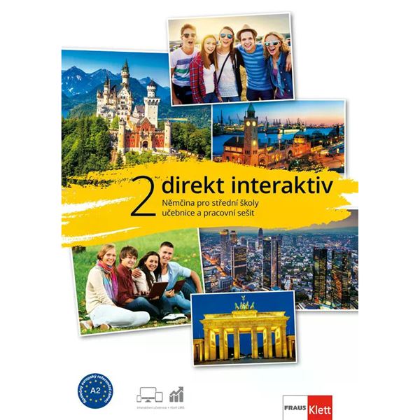 Direkt interaktiv 2 (A2) – učebnice s pracovním sešitem + MP3/Videa ke stažení + žákovská licence (18 měsíců)