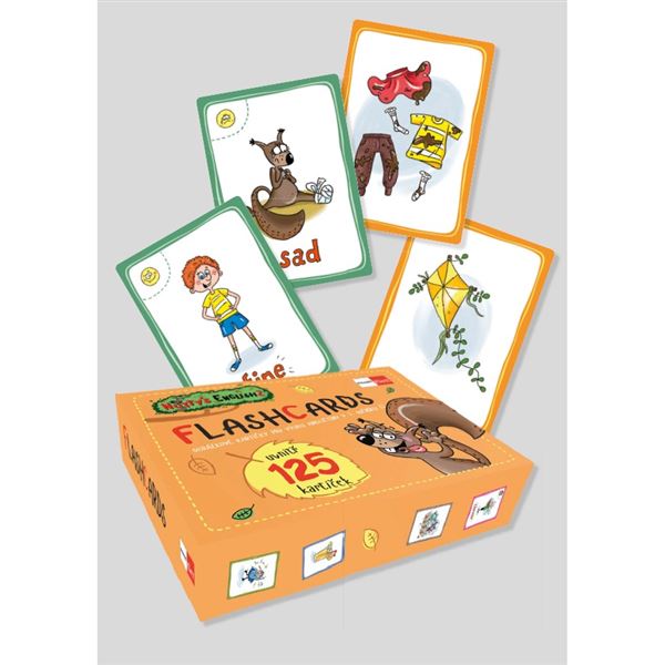 Nutty’s English 2 – 125 flashcards v krabičce 