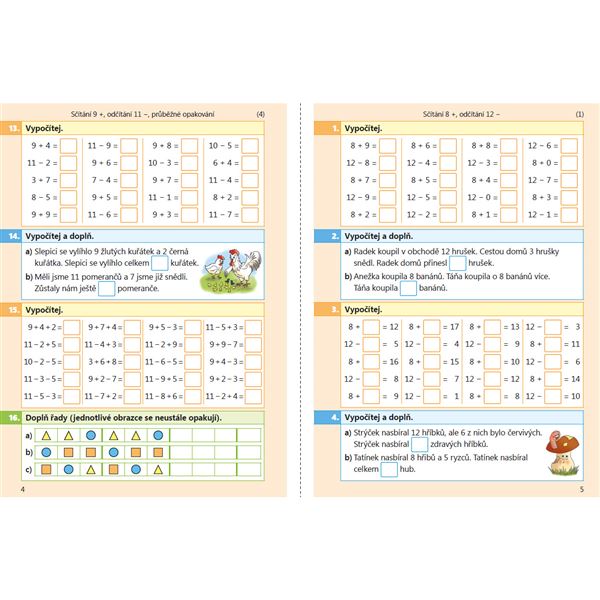 Testíky pro druháky - matematika 1. dí - barevný pracovní sešit