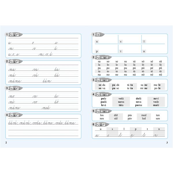 Start druháka - vstupní opakování základů čtení a psaní