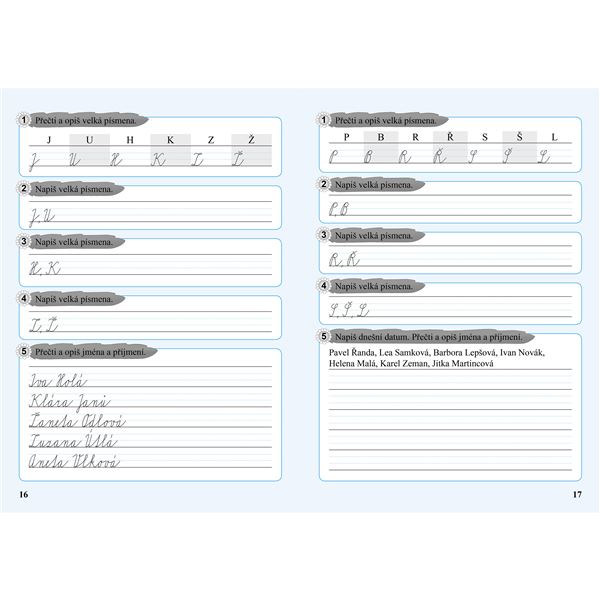 Start druháka - vstupní opakování základů čtení a psaní