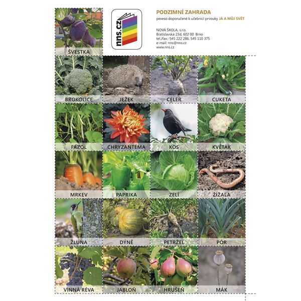 Já a můj svět 2- pexeso Podzimní zahrada