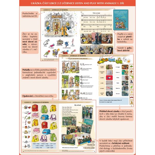 Listen and play - With Animals! 2.r. - 1. díl učebnice