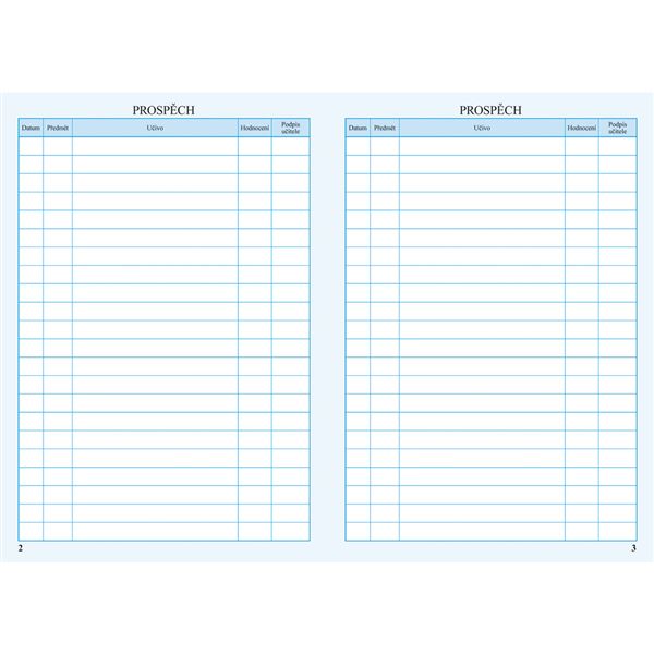 Žákovská knížka pro 3.-9. ročník - modrá