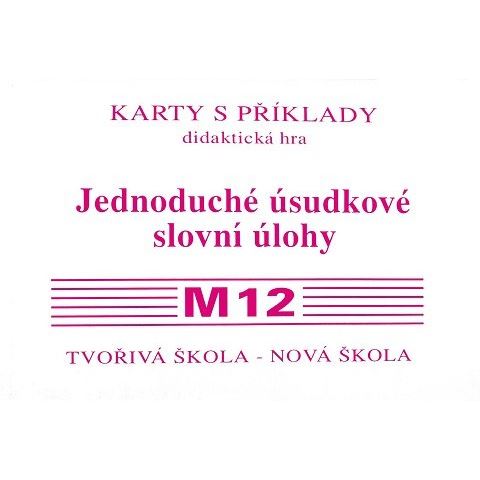 Sada kartiček M12 - jednoduché úsudkové slovní úlohy