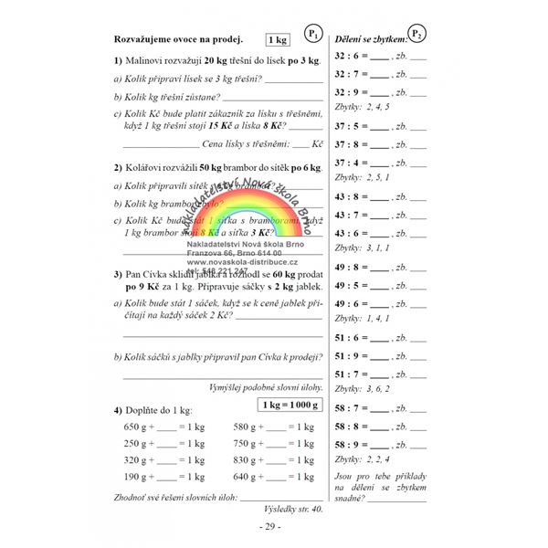 Počtářské chvilky 4 - pracovní sešit