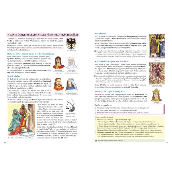 Vlastivěda 4 - Hlavní události nejstarších českých dějin - učebnice