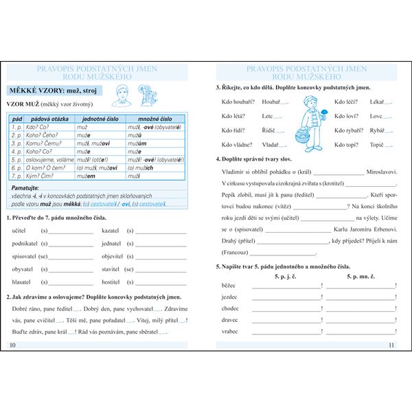 Procvičujeme pravopis podstatných jmen rodu mužského