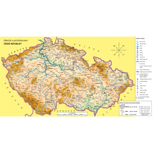 Náhradní mapa k Vlastivědě 5 - ČR jako součást Evropy