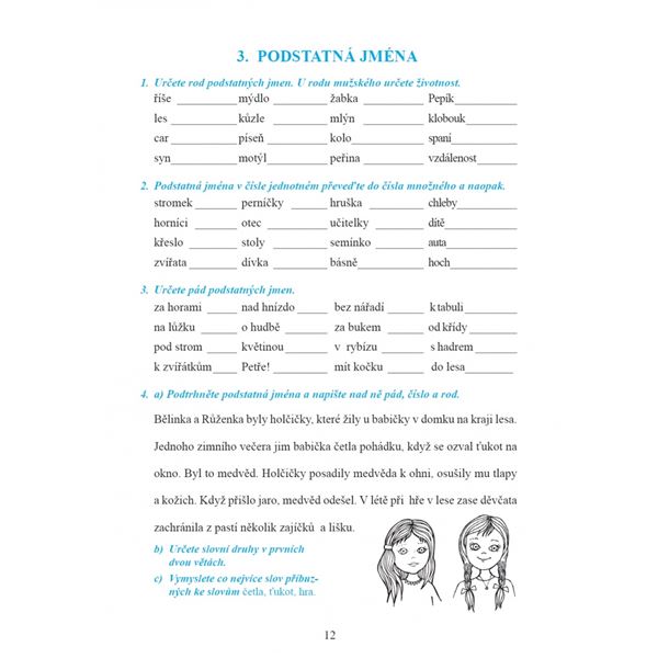 Opakujeme češtinu ve 3. - 5. r. - pravopisná cvičení, diktáty