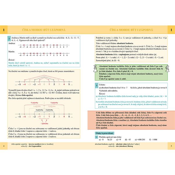Matematika 6 - Kladná a záporná čísla - učebnice