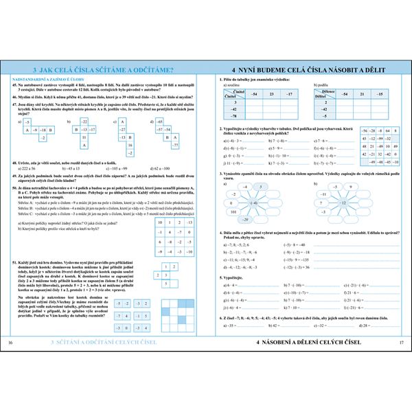 Matematika 6 - Kladná a záporná čísla - Pracovní sešit