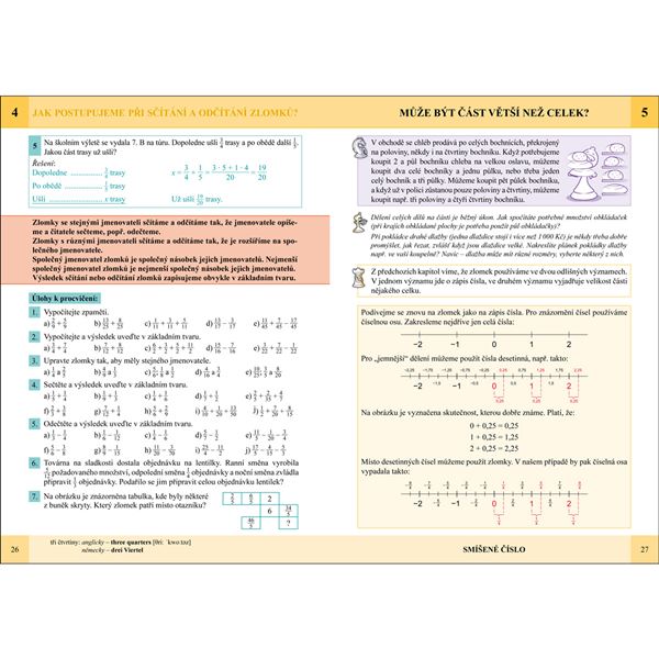 Matematika 7 - Zlomky a poměr - učebnice