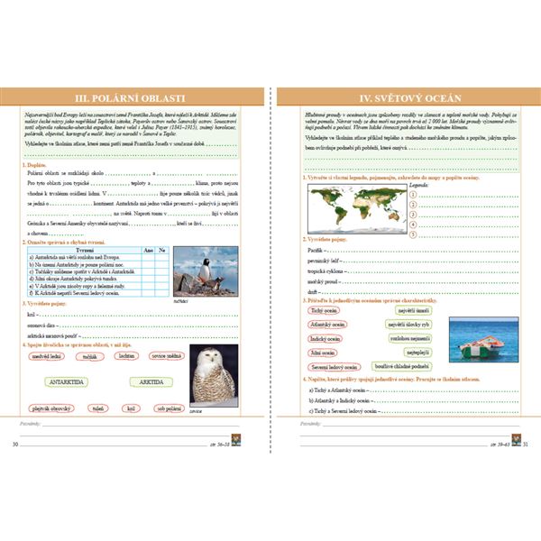 Zeměpis 7/2 - Asie, Austrálie a Oceánie, Antarktida - pracovní sešit (barevný)