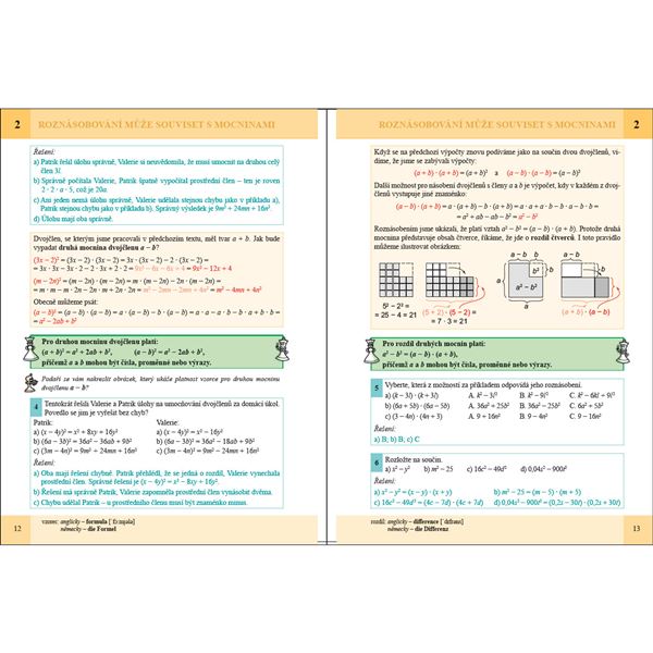 Matematika 8 - Výrazy a rovnice 2 - učebnice