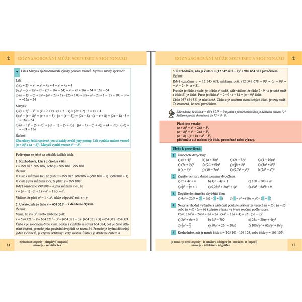 Matematika 8 - Výrazy a rovnice 2 - učebnice