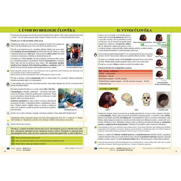 Přírodopis 8 - Biologie člověka - učebnice