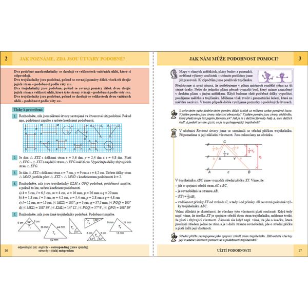 Matematika 9 - Podobnost a funkce úhlu - učebnice