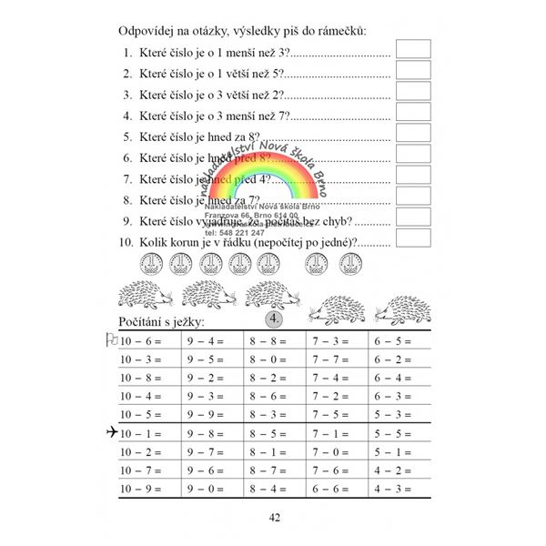 Moje první počítání - pracovní sešit