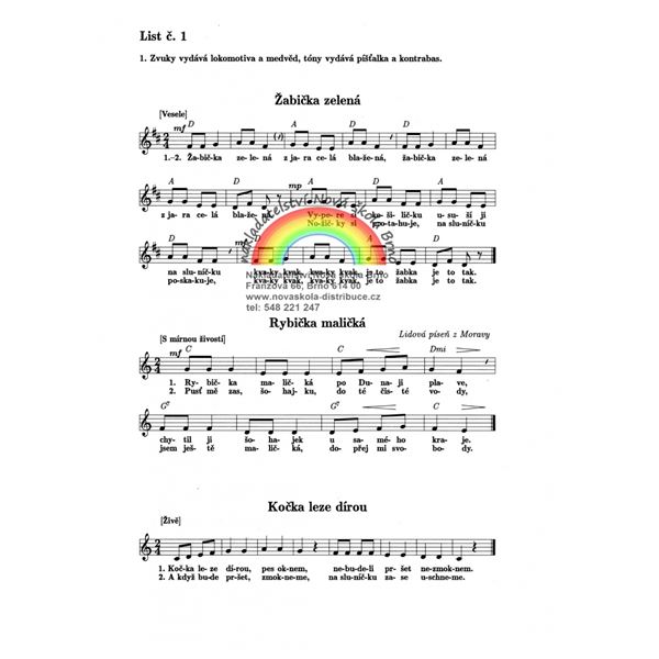 Začínáme s hudební výchovou - pracovní listy