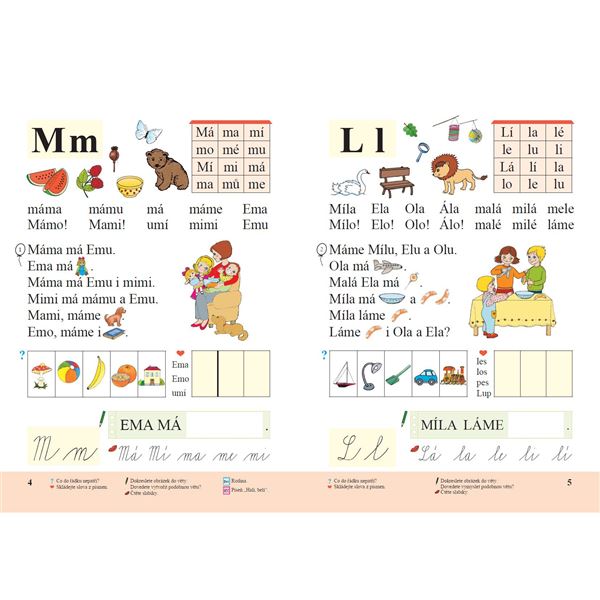 Slabikář měkká vazba (Duhová řada), původní řada