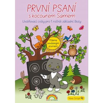 První psaní s kocourem Samem (Čtení s porozuměním) - nevázané písmo