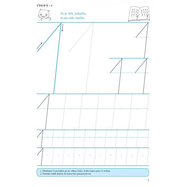 První psaní s kocourem Samem (Čtení s porozuměním) - nevázané písmo