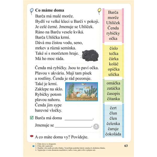 Slabikář s kocourem Samem (Čtení s porozuměním) měkká vazba