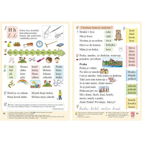 Slabikář s kocourem Samem (Čtení s porozuměním) měkká vazba