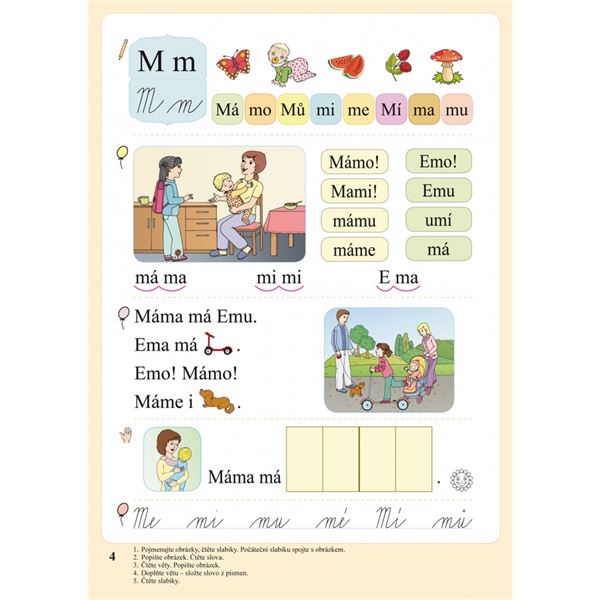 Slabikář s kocourem Samem (Čtení s porozuměním) měkká vazba