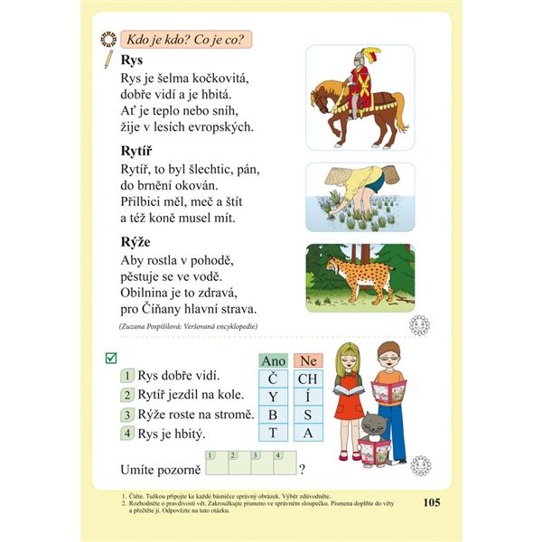 Slabikář s kocourem Samem (Čtení s porozuměním) měkká vazba
