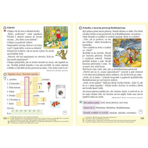 Slabikář s kocourem Samem (Čtení s porozuměním) měkká vazba