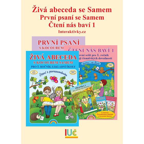 Roční IUČ Živá abeceda s kocourem Samem+Moje první psaní+Čtení nás baví 1