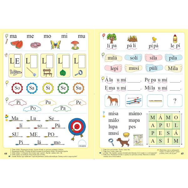 Živá abeceda s kocourem Samem (Čtení s porozuměním) - učebnice