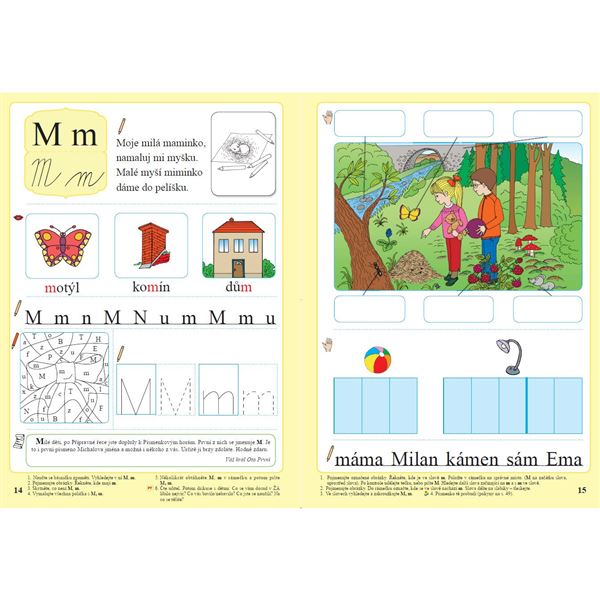 Živá abeceda s kocourem Samem (Čtení s porozuměním) - učebnice