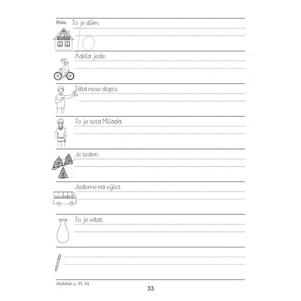Písanka s kocourem Samem 2 - nevázané písmo