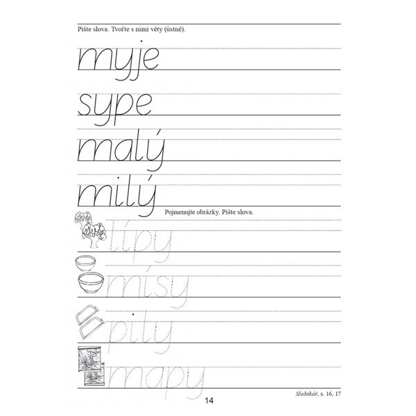 Písanka s kocourem Samem 2 - nevázané písmo